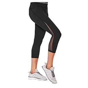 Lululemon Train Times Crop Yoga Black Pants Sz 4
